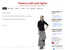 Tablet Screenshot of flamencojane.com
